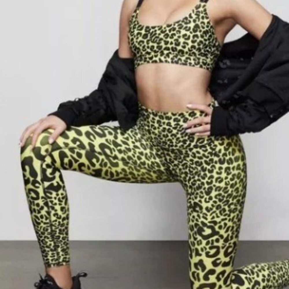 Good American Sunbeam Leopard Print Leggings – Size 1 (SM)